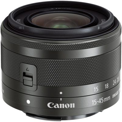 Canon EF-M 15-45mm f/3.5-6.3 IS STM Lens (Graphite)